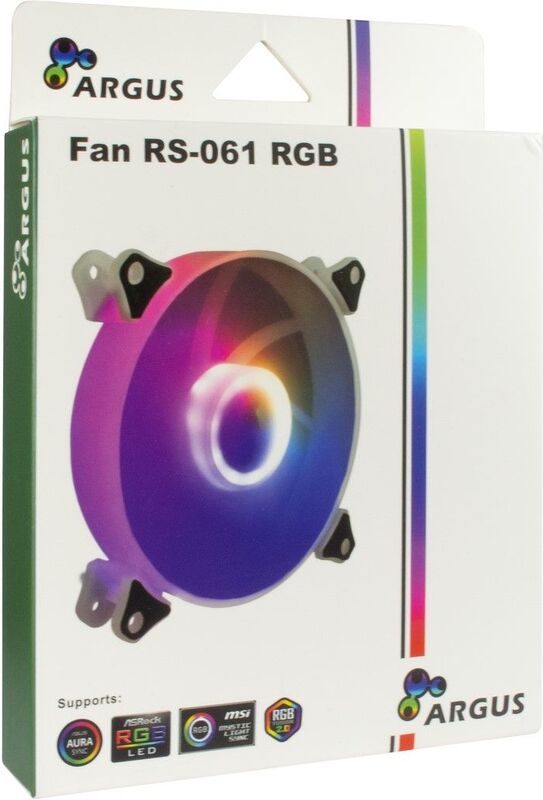 Inter tech argus rs 061 case fan 2 orig - Inter-Tech Argus RS-061 ARGB PWM Case Fan 120mm