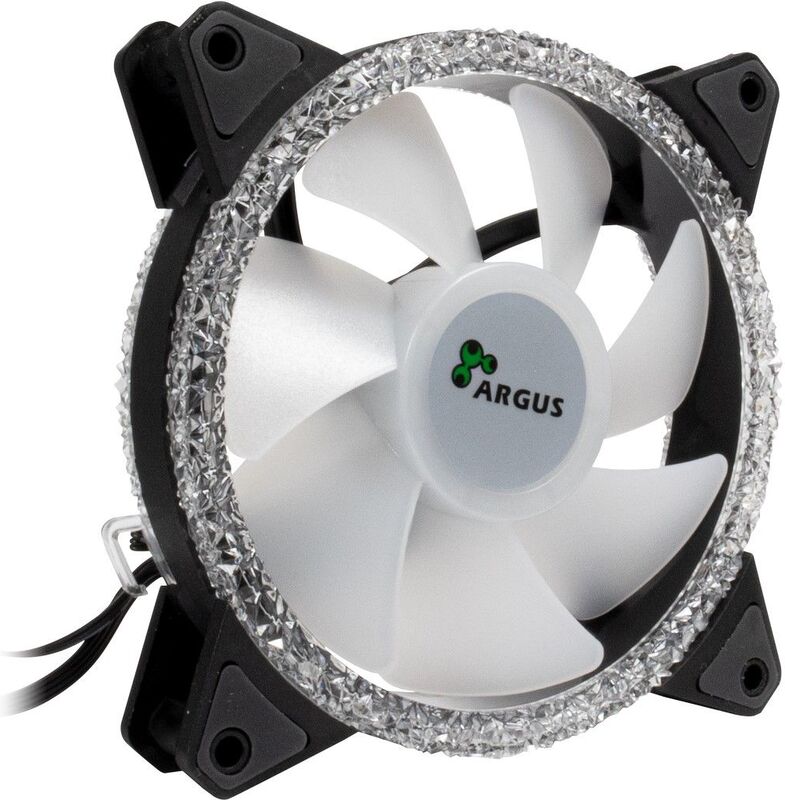 Inter tech argus rs 071 120x120x25 case f 2 orig - Inter-Tech Argus RS-071 RGB 120mm PWM ARGB Case Fan