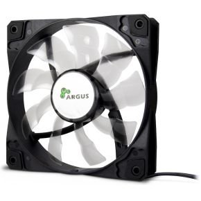 Argus L-12025 120mm Case Fan - Fluid Bearing, 1200 RPM, Black