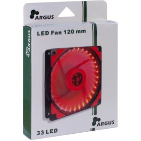 Inter-Tech Argus L-12025 Red 120mm LED Fan - afbeelding 4