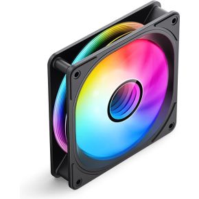 FR-606B Infinity Mirror ARGB PWM Case Fan - 120mm Black - afbeelding 2