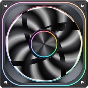ZA-120 Reverse Blade PWM ARGB 120mm Case Fan - Black - afbeelding 2