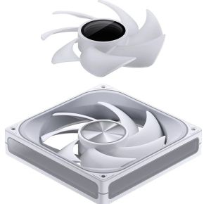 ZA-140W PWM ARGB Infinity Mirror 140mm Case Fan White - afbeelding 2