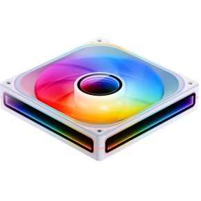 ZA-140W PWM ARGB Infinity Mirror 140mm Case Fan White - afbeelding 3