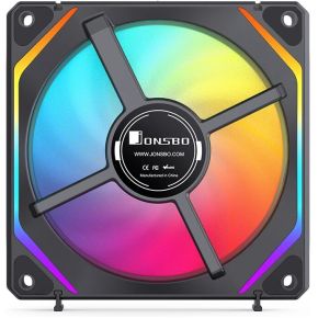 ZL-120BR Reverse Blade ARGB PWM 3-Pack Black 120mm Case Fan (Black) - afbeelding 3