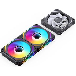 ZL-120BR Reverse Blade ARGB PWM 3-Pack Black 120mm Case Fan (Black) - afbeelding 5