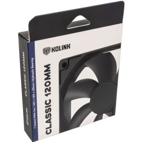Kolink classic hdb computer behuizing 6 orig - Kolink Classic HDB 120mm Case Fan (Black)