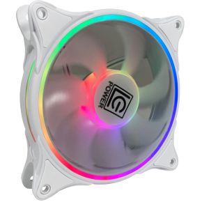LC-Power LC-CF-120-ARGB-W 120 mm ARGB Case Fan - White - afbeelding 3