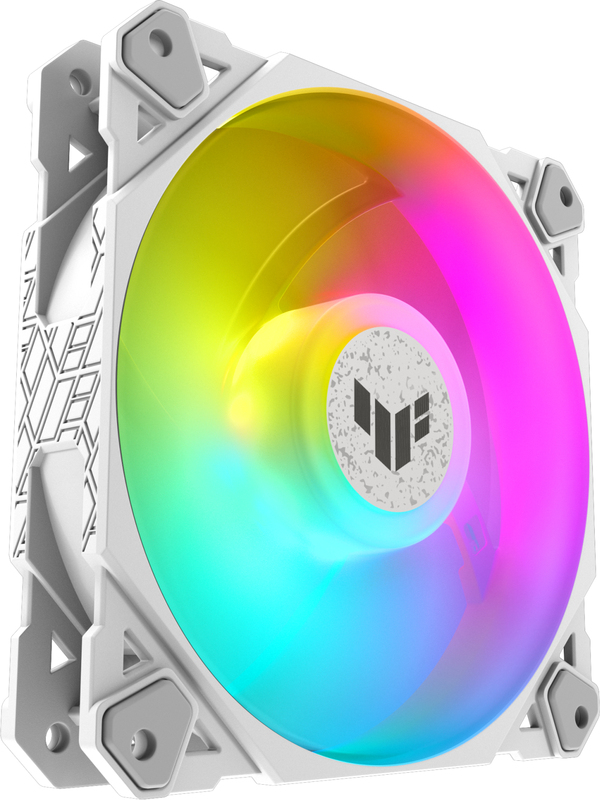 Lfter tuf tf120 3in1 controller whit 3 orig - ASUS TUF Gaming TF120 ARGB White Edition 3-Pack 120mm Case Fan (White)