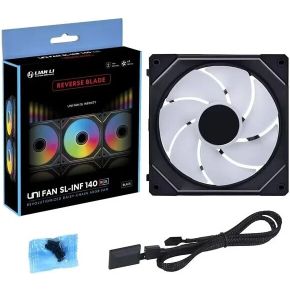 Lian Li UNI FAN SL-INF 140 Wireless ARGB PWM Fan Black - afbeelding 4