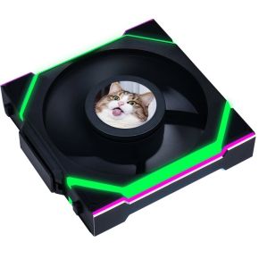 UNI FAN SL Wireless LCD 120 Single Pack Black 120mm Case Fan (Black) - afbeelding 3