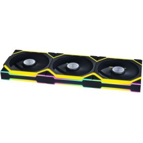 UNI FAN SL Wireless 120 Reverse Blade ARGB Black Triple Pack 120mm Case Fan (Black) - afbeelding 2