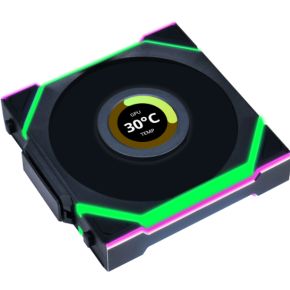 Lian Li UNI FAN SL Wireless LCD 120 Black Triple Pack 120mm Case Fan (Black) - afbeelding 4