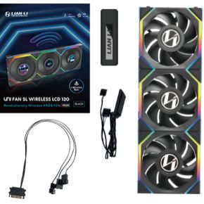 Lian Li UNI FAN SL Wireless LCD 120 Black Triple Pack 120mm Case Fan (Black) - afbeelding 5