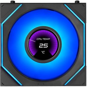 Lian li lian li uni fan sl inf 5567857 3 orig - Lian Li UNI FAN SL-INF LCD FLEX 120mm Case Fan Reverse (Black)