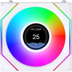 Lian li lian li uni fan sl inf 5567860 2 orig - Lian Li UNI FAN SL-INF LCD FLEX 120mm Case Fan (White)
