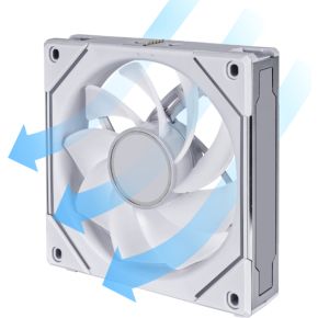 Lian Li UNI FAN SL-Infinity 120 Reverse Blade White 120mm Case Fan (White) - afbeelding 7