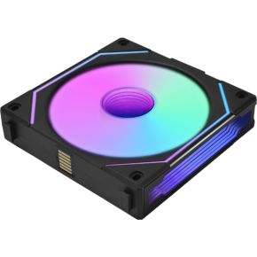 UNI FAN SL-Infinity 120 Reverse Blade ARGB PWM Black 120mm Case Fan (Black) - afbeelding 3