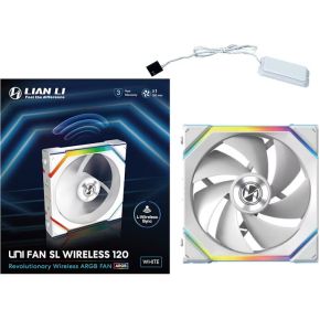 Lian li lian li uni fan sl white 2271919 5 orig - Lian Li UNI FAN SL Wireless 120mm Case Fan (White)