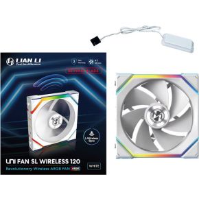Lian Li UNI FAN SL Wireless 120mm Reverse Blade White - afbeelding 5