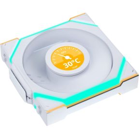 Lian-Li Lian Li UNI FAN SL Wireless LCD 120 White 120mm Case Fan (White) - afbeelding 4