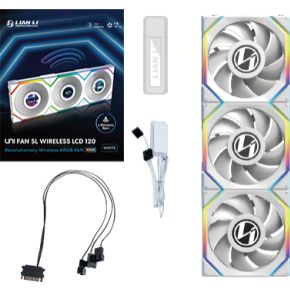 Lian-Li Lian Li UNI FAN SL Wireless LCD 120 White 120mm Case Fan (White) - afbeelding 6