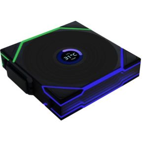 UNI FAN TL LCD 140mm Black - afbeelding 2