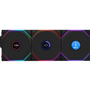 UNI FAN TL LCD 140mm Black - afbeelding 5