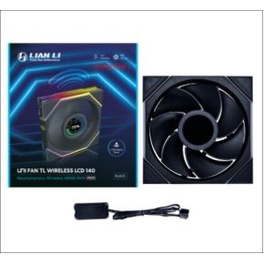Lian-Li Lian Li UNI FAN TL LCD 140 Reverse Blade Black 140mm Case Fan (Black) - afbeelding 3