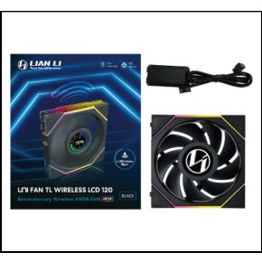 UNI FAN TL Wireless LCD 120 Black 120mm Case Fan (Black) - afbeelding 2