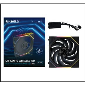 UNI FAN TL Wireless 120 Black 120mm Case Fan (Black) - afbeelding 2