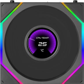 Lian li lian li uni fan tl lcd 5705755 2 orig - Lian Li UNI FAN TL LCD FLEX 120mm Case Fan (Black)