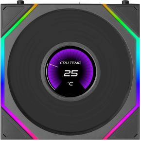 Lian li lian li uni fan tl lcd 5705756 2 orig - Lian Li UNI FAN TL LCD 120mm Reverse Case Fan (Black)