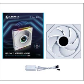 Lian-Li Lian Li UNI FAN TL LCD 140 White 140mm Case Fan (White) - afbeelding 3