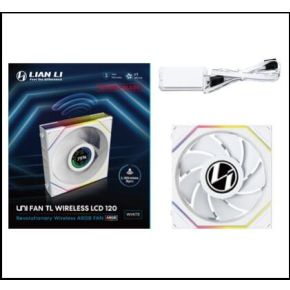 UNI FAN TL LCD Wireless 120 Reverse White 120mm Case Fan (White) - afbeelding 4