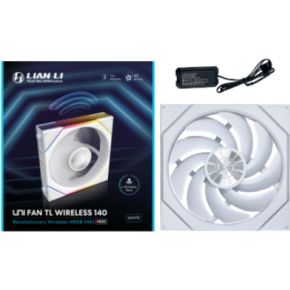 UNI FAN TL Wireless 140 Reverse Blade White 140mm Case Fan (White) - afbeelding 4