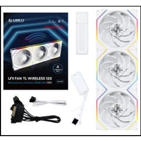 Lian Li UNI FAN TL Wireless 120 Reverse Blade White 3-Pack 120mm Case Fan (White) - afbeelding 3