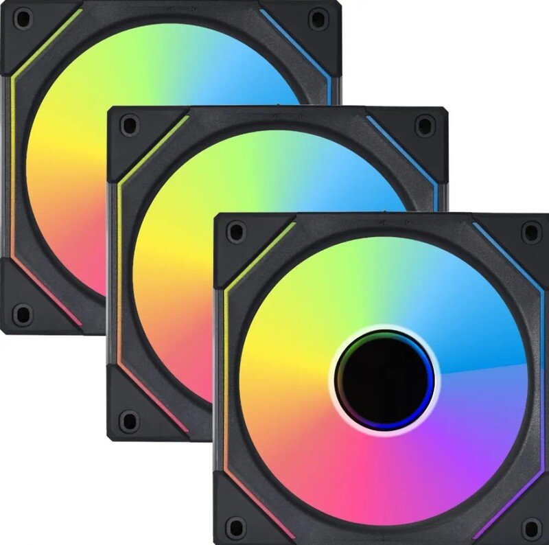 Lian li uni fan sl infinity 120 case 776896 - Lian Li UNI FAN SL-Infinity 120 RGB 3-Pack 120mm Case Fan (Black)