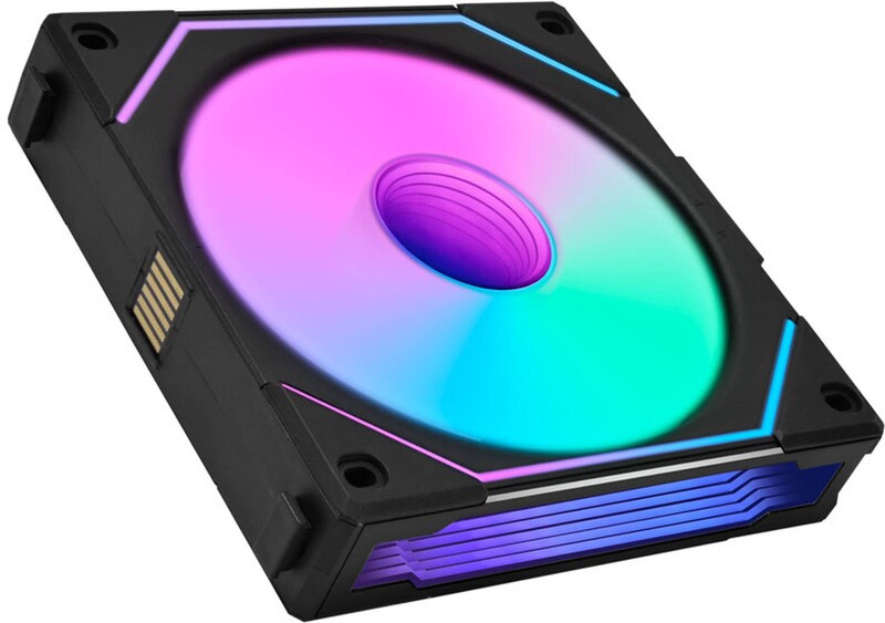 Lian li uni fan sl infinity 120 revers 776886 2 orig - Lian Li Lian-Li Lian Li UNI FAN 3-Pack 120mm Reverse Case Fan (Black)