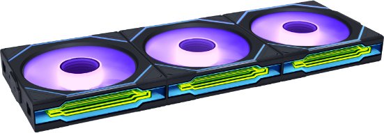 Lian li uni fan sl infinity 120 wirele 776926 - Lian Li UNI FAN SL-Infinity Wireless Triple 120mm Case Fan (Black)