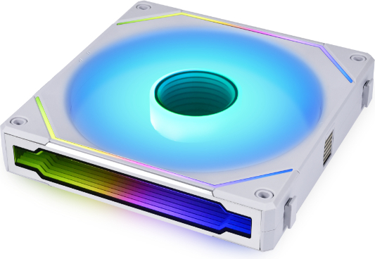 Lian li uni fan sl infinity 140 case 4 orig - Lian Li UNI FAN SL-INF 140 ARGB PWM White 140mm Case Fan (White)