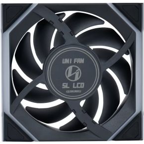 Lian Li UNI FAN SL120 LCD ARGB Wireless Reverse Blade Black 120mm Case Fan (Black) - afbeelding 7