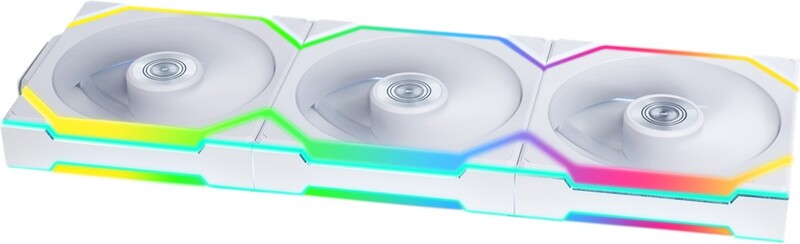 Lian li uni fan sl120 wireless case fa 776379 2 orig - Lian Li UNI FAN SL Wireless 120 White 3-Pack 120mm Case Fan (White)
