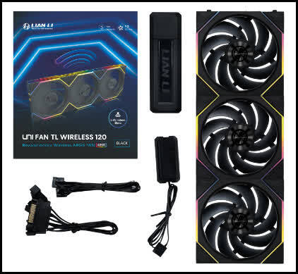 Lian li uni fan tl 120 wireless case 1021280 3 orig - Lian Li Lian-Li Lian Li UNI FAN TL 120 Wireless 120mm Case Fan (Black)