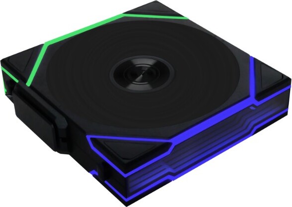 Lian li uni fan tl 140 wireless case 776887 2 orig - Lian Li UNI FAN TL140 Wireless 140mm Case Fan (Black)