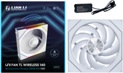 Lian li uni fan tl 140 wireless revers 776891 3 orig - Lian Li UNI FAN TL Wireless 140 Reverse Blade 140mm Case Fan (White)