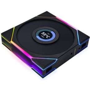 UNI FAN TL LCD 120 Black Triple Pack 120mm Case Fan (Black) - afbeelding 4