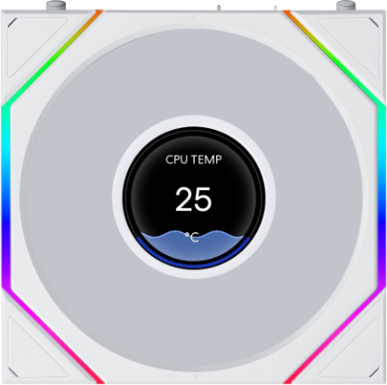 Lian li uni fan tl lcd flex 120 5705761 2 orig - Lian Li UNI FAN TL LCD FLEX 120mm Case Fan (White)