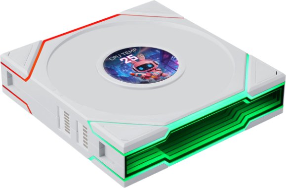 Lian li uni fan tl lcd flex reverse 5705759 - Lian Li UNI FAN TL LCD FLEX 120mm Reverse Case Fan (White)