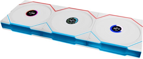 Lian li unifan tl lcd wireless reverse - Lian-Li Lian Li UNI FAN TL LCD Wireless Pack 120mm Case Fan (White)